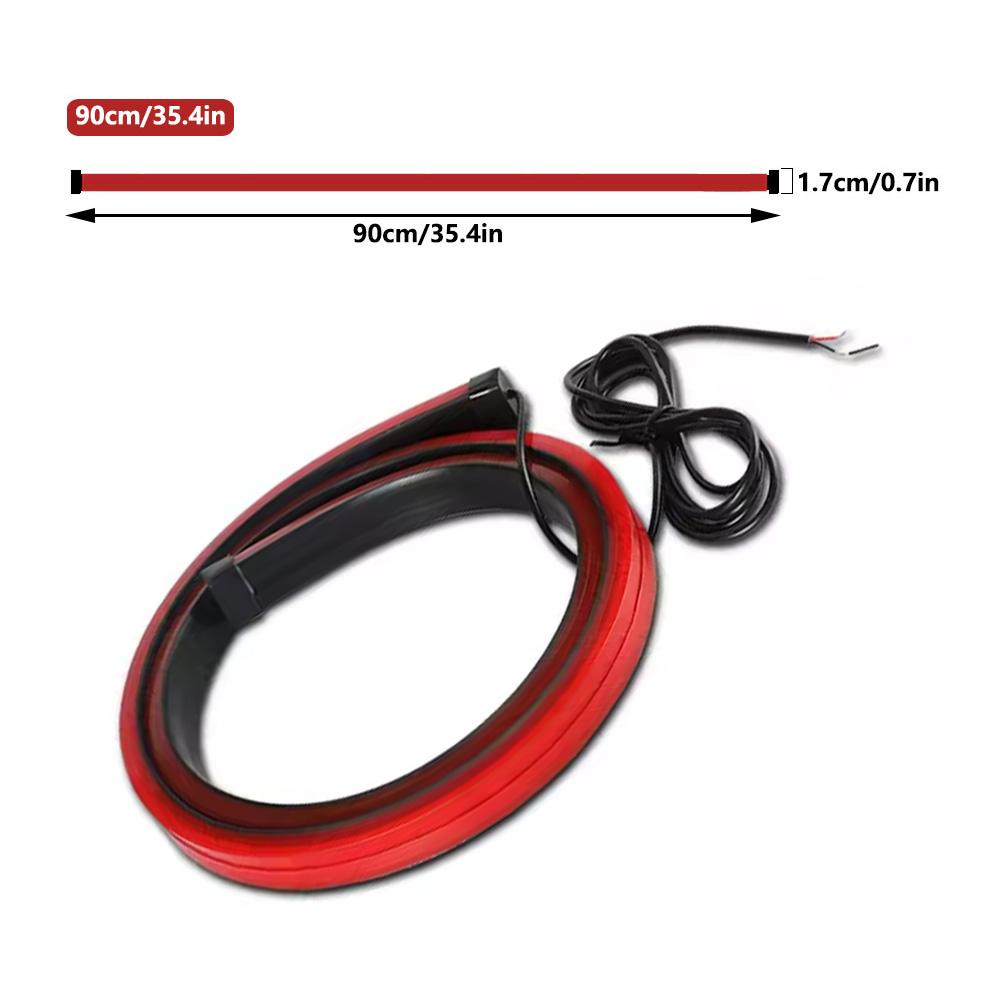 90/100cmx1.7cm LED The Third Brake Lights For Car Universal High Mount Stop Brake Light Auto Accessories Led Lights 90cmx1.7cm