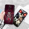 Schwarze Hülle für Xiaomi Redmi 13C Note 9 iPhone XR 7 8 14 15 11 12 13 X XS Pro Max Samsung A25 S23 S24 FE Ultra Plus Death Note