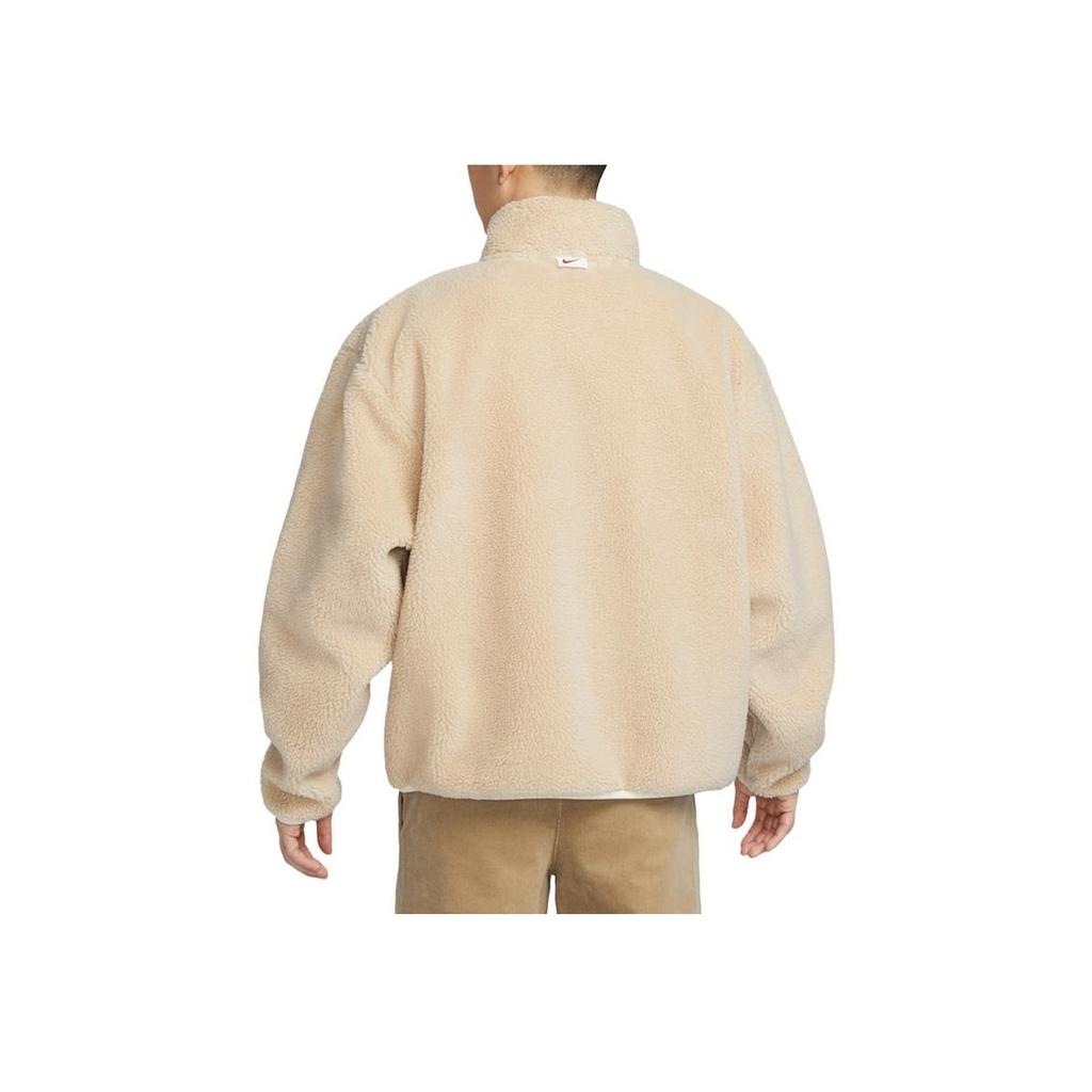 Nike FW23 Dragon Year CNY Series Color-Block Pocket Zip Fleece Jacket Men Outerwear Beach-White FZ6194-126