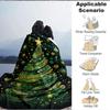 1pc Christmas Tree Decorations Blanket, Lightweight Flannel Throw Blanket for Sofa, Bed, Travel, Camping, Living Room, Office, Couch, Chair, and Bed