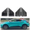 Car Rear Louver Window Side Shutter Cover For Toyota C-HR CHR 2016 2017 2018 - Trim Sticker Vent Scoop ABS Carbon Fiber