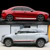 Universal Car Side Skirt Stickers Auto Door Sport Styling Stripes Film PVC Decals Tuning Accessories Tricolor Body Decoration