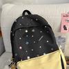 Cartoon Embroidered Student Schoolbag Girls Large Capacity Backpack