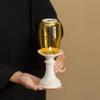 Chinese Forbidden City Glass Candlestick: Zen Tea Room Atmosphere Candle Lamp Decoration