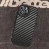 Forged Carbon Fundas Leather Phone Case For IPhone 16 16e 15 14 13 12 11 Pro Max Plus Mini Cover