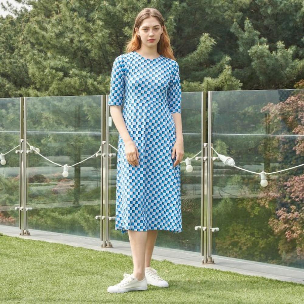 Lipbbam Creora Sienna Rochie Lungă cu Mânecă 3/4 Ldm44db01