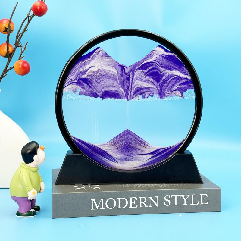 

Песочные картины, украшения для гостиной, креативные 3D стереоскопические картины с песочными часами, динамичный домашний подарок, декоративные песочные часы 1PC