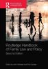 Kniha Routledge Handbook of Family Law and Policy