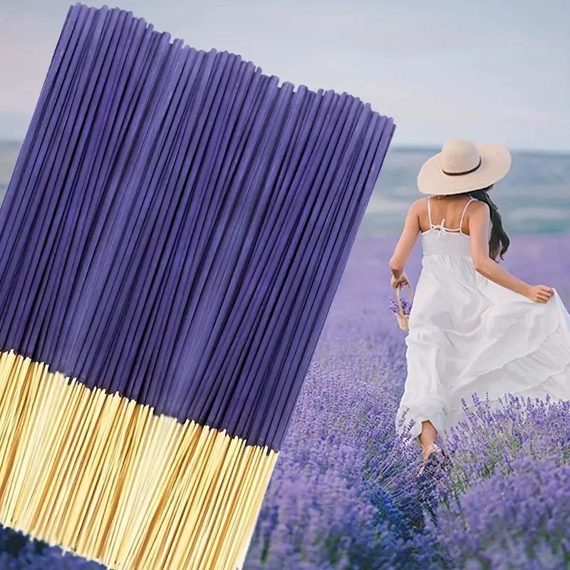 50/100Pcs Incense Sticks Tea Room Wooden Material And Meditation Wood Sticks Yoga Lavender Sticks for Home Lavender Scent Natural