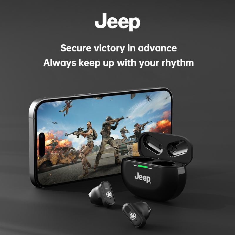 JOT2 Jeep TWS Wireless Bluetooth Earphones Sport Music Headphones HiFi Stereo Headset Noise Reduction Earbuds with Mic HD Voice