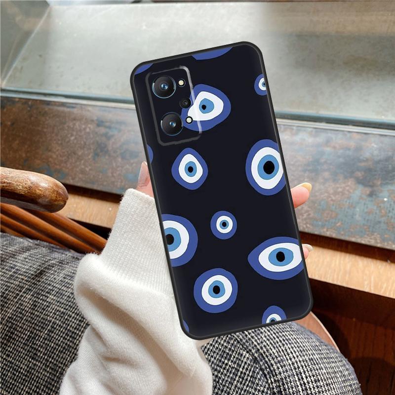 Lucky Eye Blue Evil Eye Print Case For Realme 15 Pro GT7 GT6 11 12 13 14 Pro Plus C55 C51 C53 C35 C33 C61 C65 C67 C71 C75