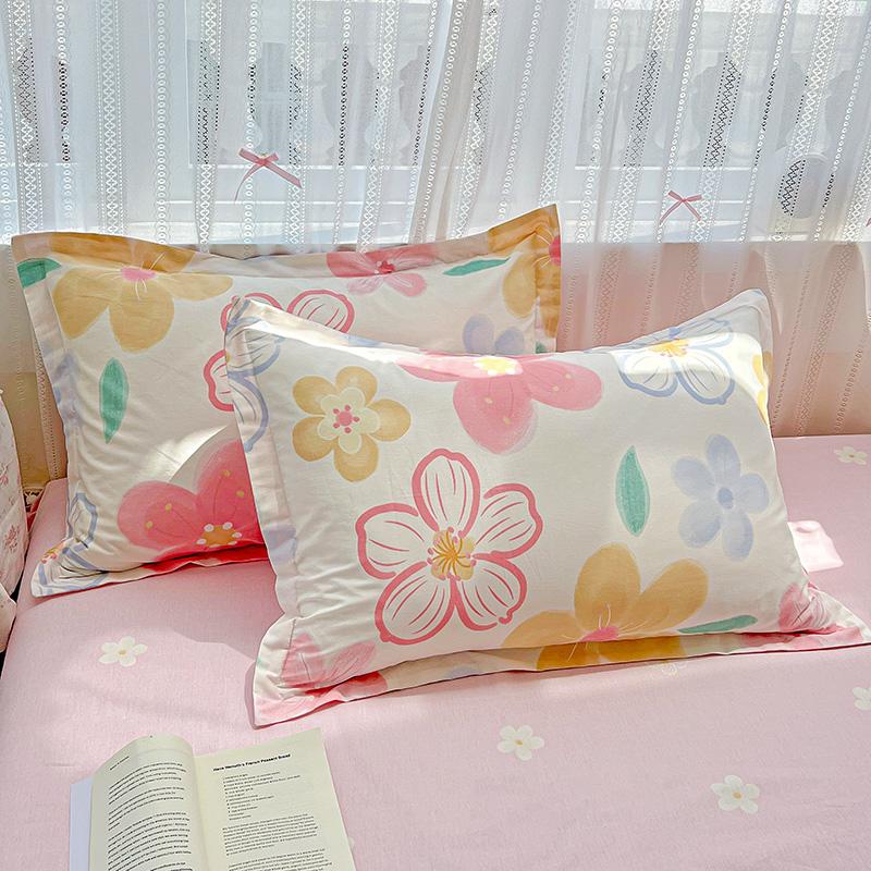 2025 Pure Cotton Cartoon Pillowcase Set - Pair of 48x74cm Pillow Covers