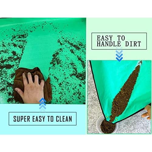 Plant Repotting Mat, Thickened and Waterproof, Suitable for Indoor Plant Transplanting and Preventing Mess, Foldable and Portable Gardening Mat
