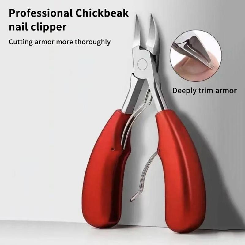 Ingrown Toenail Clipper Stainless Steel Sharp Curved Jaw Cutter Anti Slip Handle Pedicure Tool For Home Salon Foot Nail Trimming