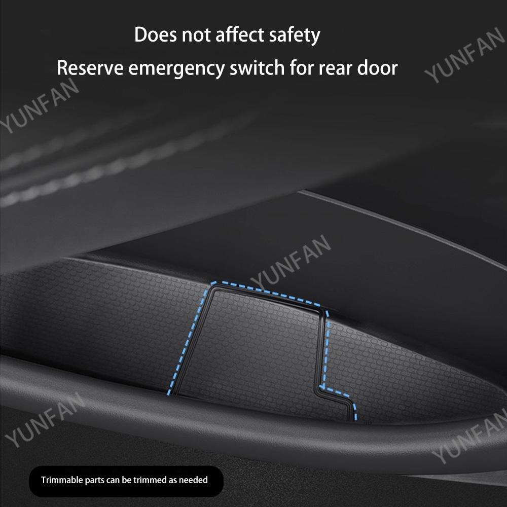 For Tesla Model Y Accessories 2025 Juniper TPE Full Cover Door Pocket Organizer Waterproof Dustproof Storage Liners for Front