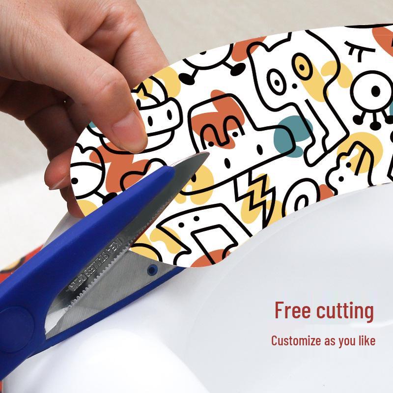 Children's Cartoon Self-Adhesive Washable Toilet Seat Cushion Pad