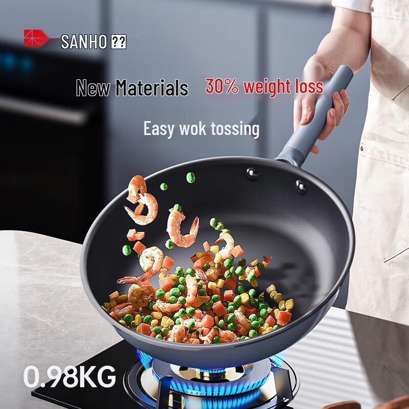 

SANHO 0-Coating Titanium Alloy Non-stick Frying Pan