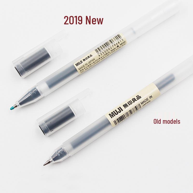MUJI Długopis żelowy z nakładanym klipsem (0,38 / 0,5 mm) dla studentów, biznesu i biura