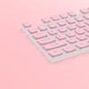 Double Skin Milk Pudding Mechanical Keyboard Keycaps, Luminous OEM Height, 130-Key Full Set