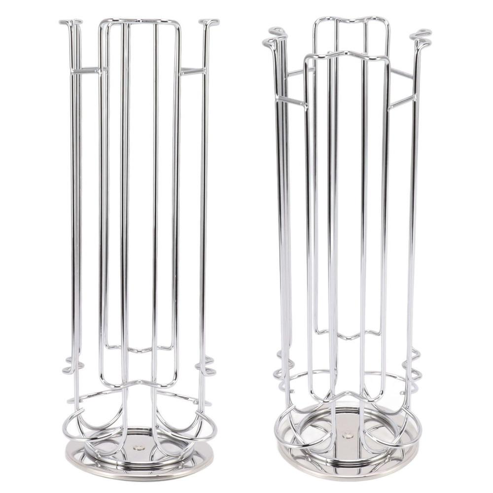 360 Degree Rotating Coffee Pod Storage Rack Coffee Pod Display Rack Stand For Office