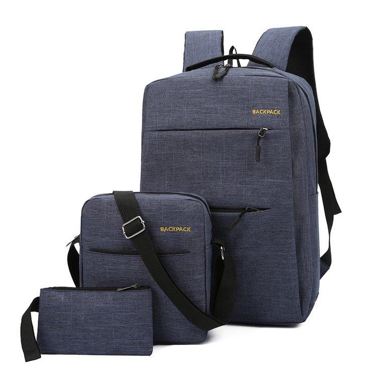 3Pcs Large Capacity Computer Bag Multifunctional Travel Backpack