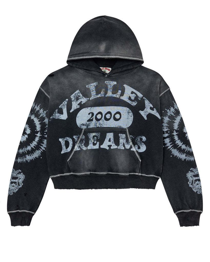 Europe, America 2025 American Graffiti Printing Men's and Women's Loose Casual Zipper Hooded Sweater Trendy Brand