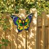 Decorative Wall Sculptures Metal Butterfly Decor for Garden Yard Patio, Large Iron Butterflies Hanging Art Sculpture, Outdoor Fence Farmhouse Indoor