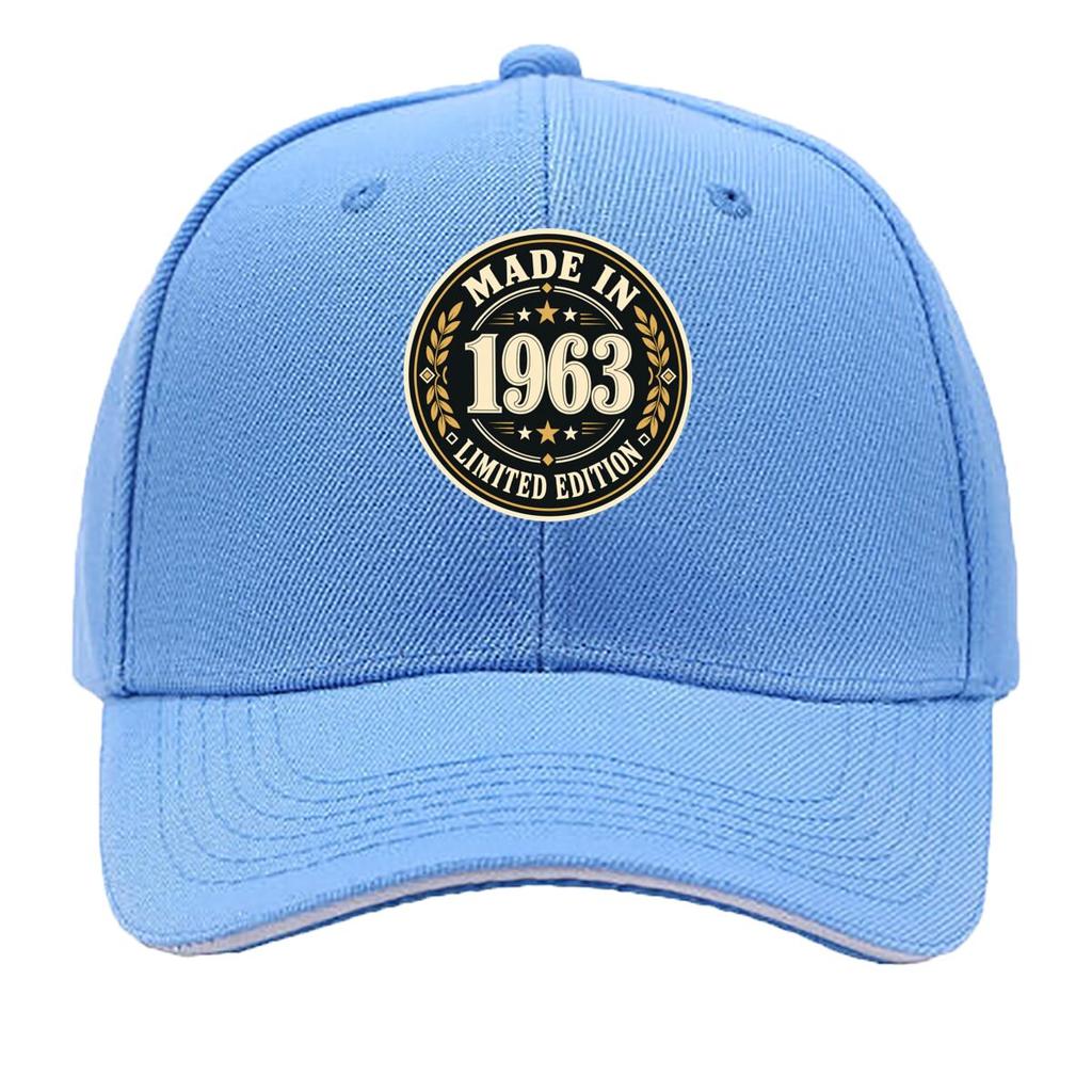 Vintage Born In Emblem Sandwich Baseball Cap Sun Cap Outdoor Workouts Hat