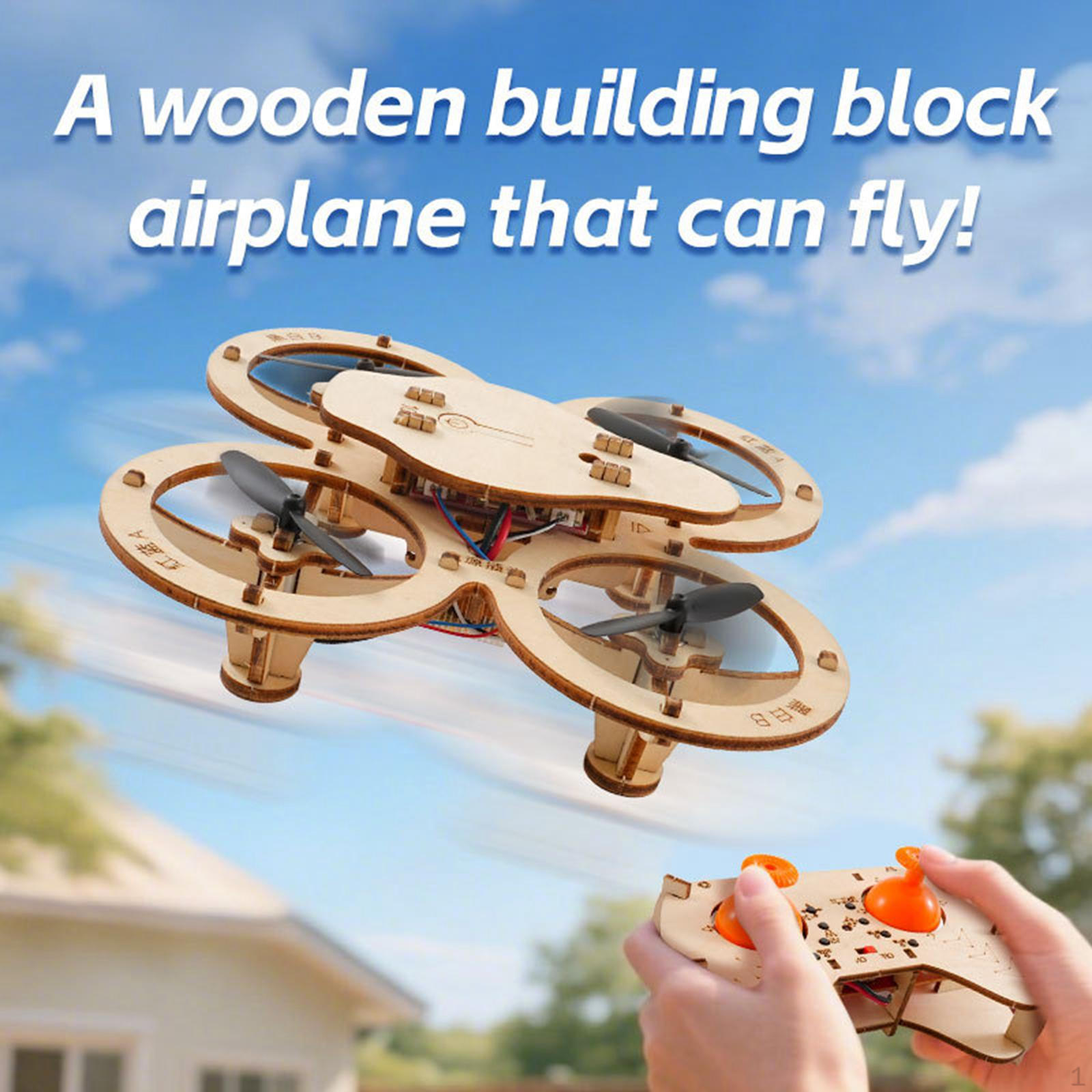 

DIY Wooden Assembly RC Aircraft Kit Educational Science Experiment Toy Handmade Unique Crafts