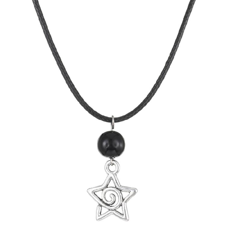 Fashion Swirl Star Pendant Necklace Handmade Clavicle Chain for Women Girls