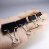 lingzaling Double Clips Set 15mm 19mm 25mm 32mm Metal Black 60 Pcs