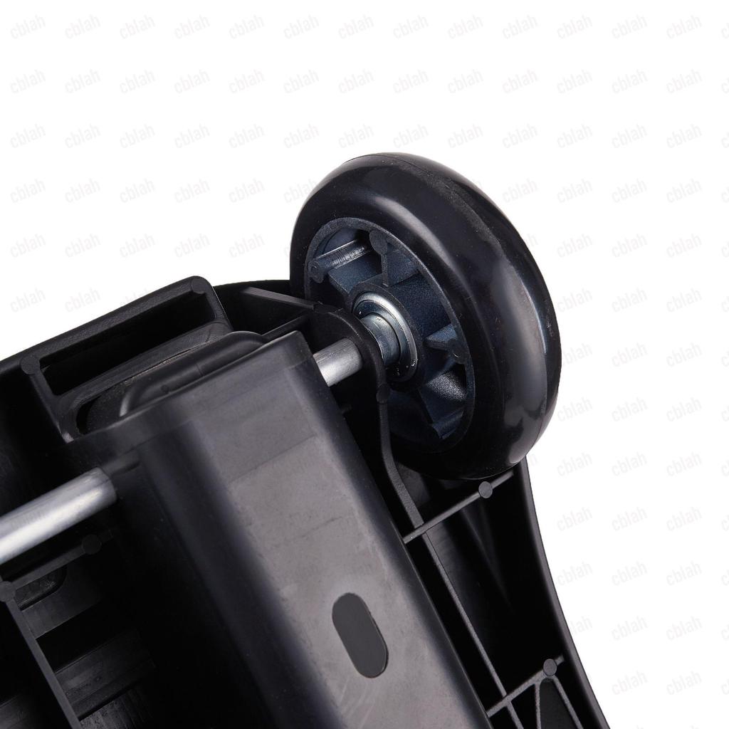 Swivel Wheel Folding Hand Truck, Portable Cart with Aluminum Pull Rod & Plastic Base, 40kg Load Capacity