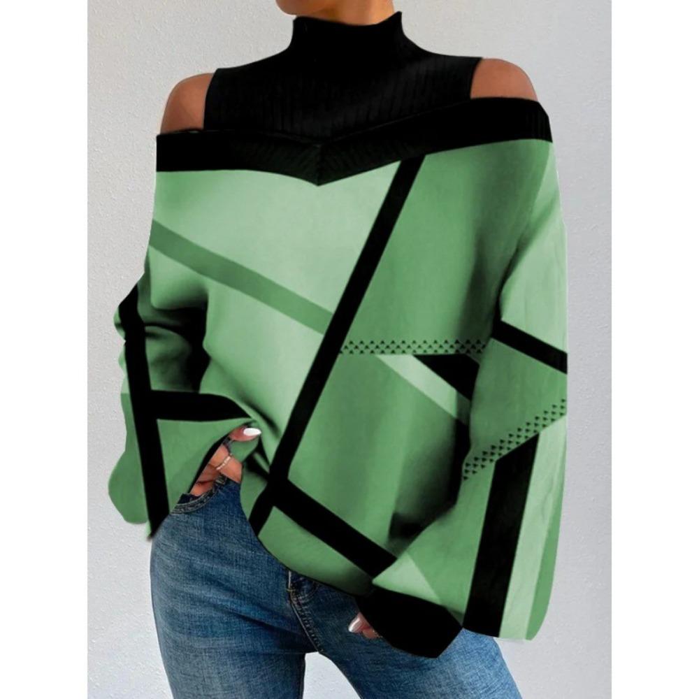 BITCED Women's Fashion Casual Autumn Winter Long Sleeve Half Turtleneck Blouses & Shirts