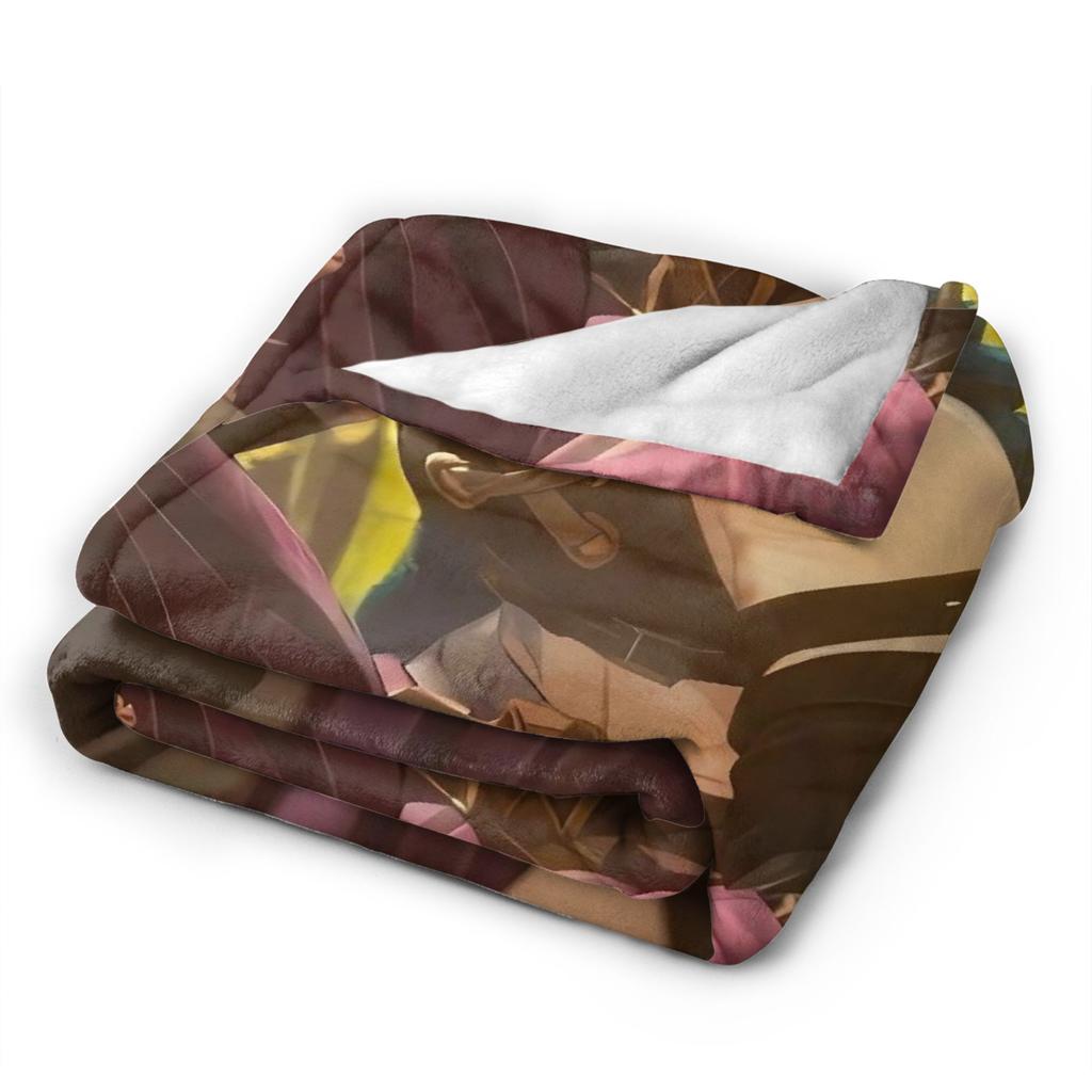 Arcane Vi Jinx Blankets Quality Warm Throw Blanket Autumn Students Living Room Aesthetic Bedspread