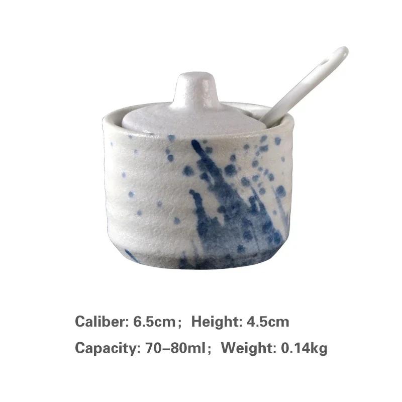 Creative Can Ceramic Seasoning Tank Kitchen Ware Storage Bottles and Jars Seasoning Bottle Japanese Seasoning Tank
