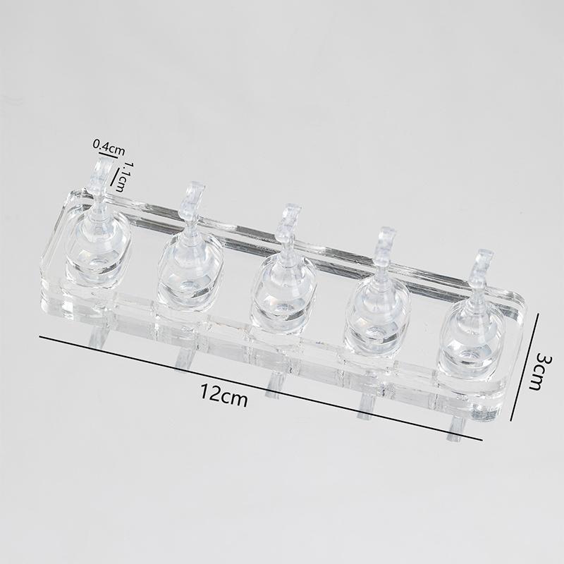 Nail Stand Non-Magnetic False Nail Tips Holder For Cat Eye Gel Press On Nails Display Rack Acrylic Nail Painting 1/5/10 Grids