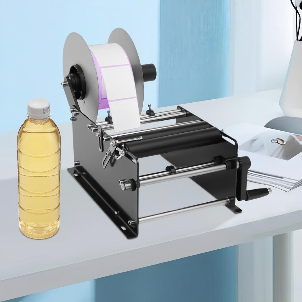 Labeling Machine Bottle 0.79-4.72in Manual Bottle Labeling Tool Label Applicator Round Bottle Sticker Adhesive Label