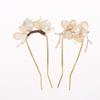 1Pcs Cool Jade Orchid Flower Hairpin For Women Chinese Style Flower Hair Stick Handmade Jewelry Hair Accessory Hanfu Hair Comb