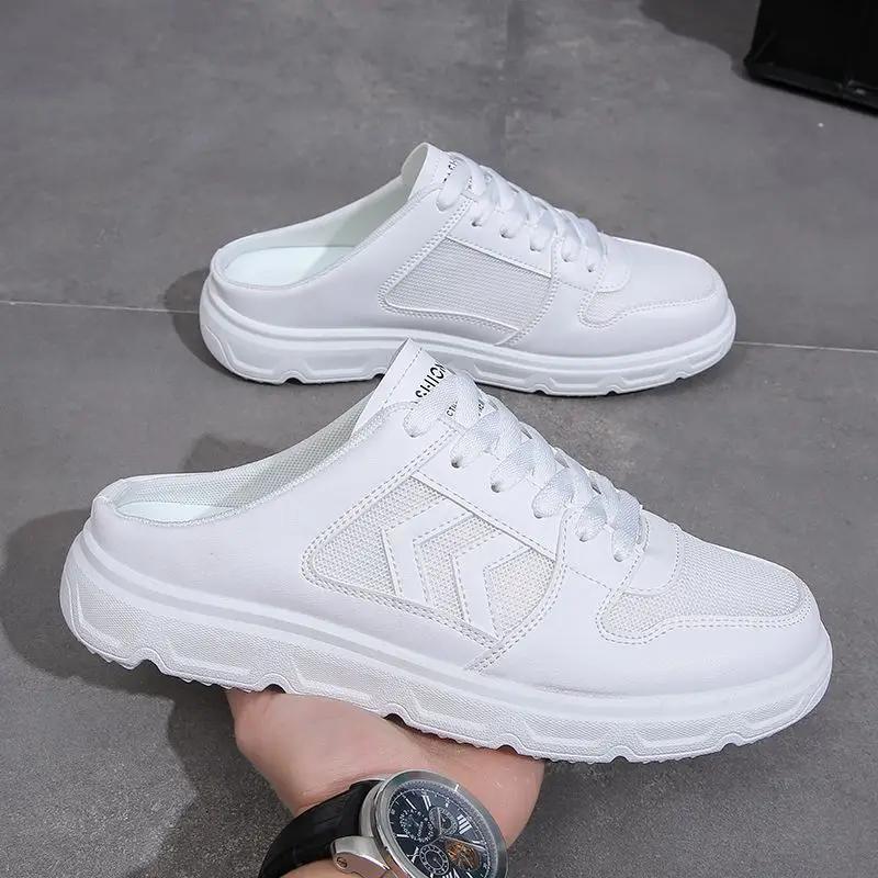 Fashion Mules Flat Eva Men's Shoe Male Slipper Slides Half Mascullino Fun Summer Sale Casual High Quality Fashion Trend 2025 Adult Y2k