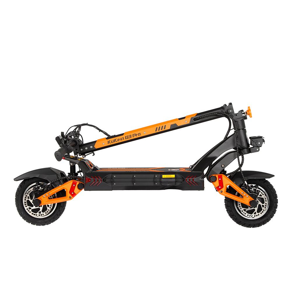 KuKirin G3 Pro Dual Motor Electric Scooter 2400W 52V 23.4Ah, 65km/h 10" Off-Road Tires, Hydraulic Suspension & Oil Brakes Foldable E-Scooter