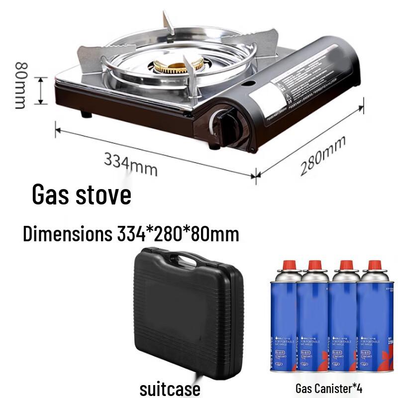 Portable Outdoor Cassette Gas Stove Kit