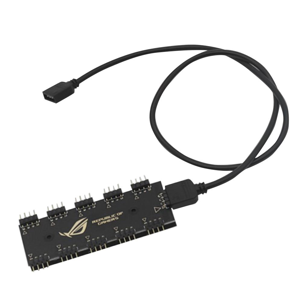 Motherboard RGB SYNC HUB 1 To 10 RGB Extension Cable Splitter for GIGABYTE AURA