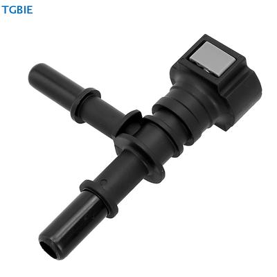 [TL][Y]1pc 9.49 Tee Connector Car Fuel Hose Quick Plug Connector Quick Release Hose Fitting Nylon Oil Line Pipe Adapter