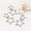 Star Earrings for Women Dangling Siver Rhinestone Big Star Earrings Dangle Gold Sparkle Star Drop Earrings Fashion Jewelry