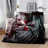 R-Resident Evil Coperte stampate con logo Umbrella Coperte calde in flanella Morbida e confortevole coperta copriletto Regalo di compleanno