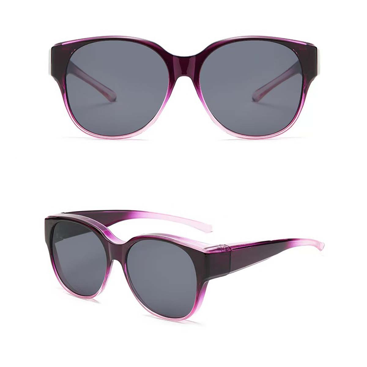 

2PC Oversized Over Glasses Sunglasses for Women Men Square Fit Over Polarized Sun Glasses UV400 T03