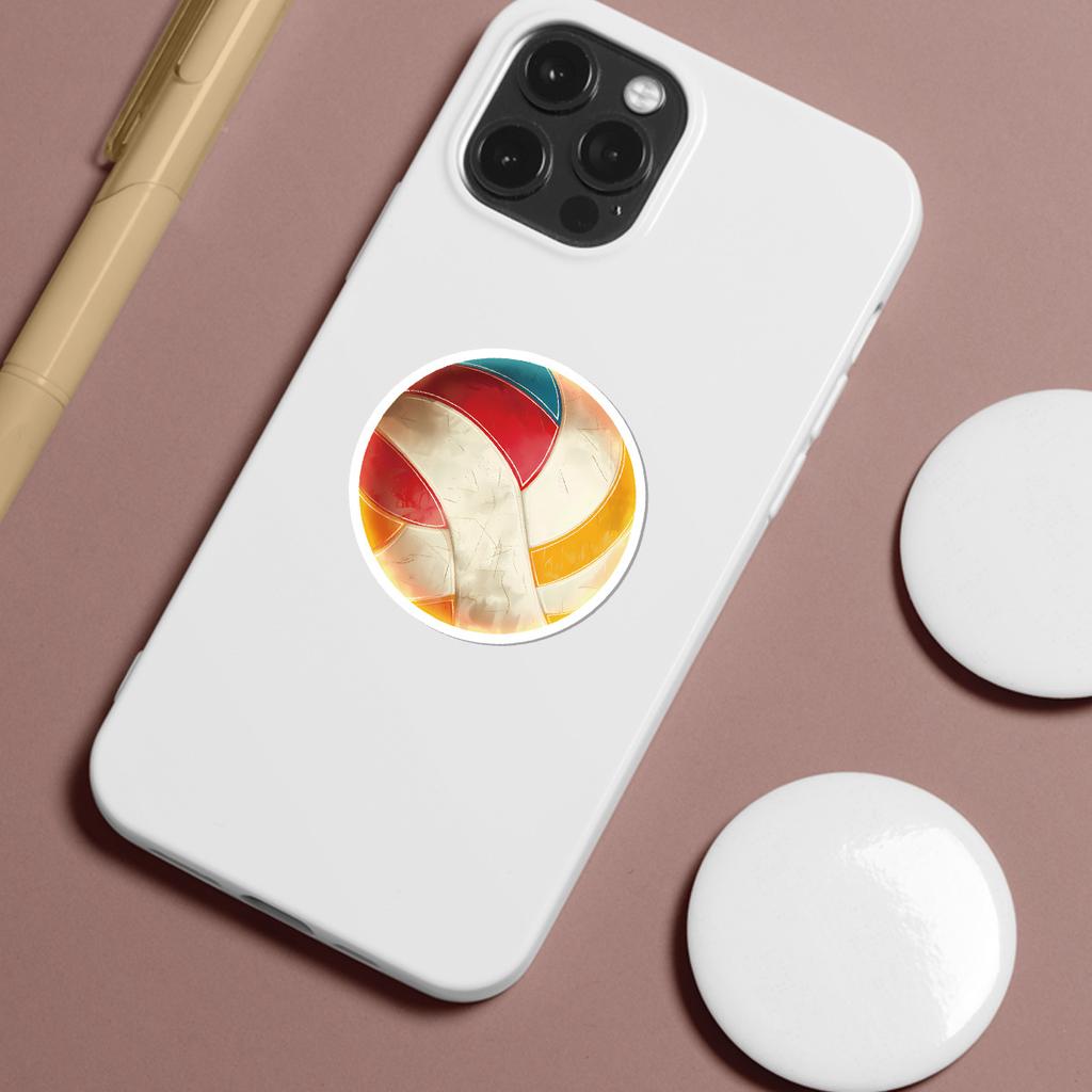 50 Sports Volleyball Graffiti Stickers Mobile Phone Computer Waterproof Decorative Stickers Creative Volleyball Stationery Stickers