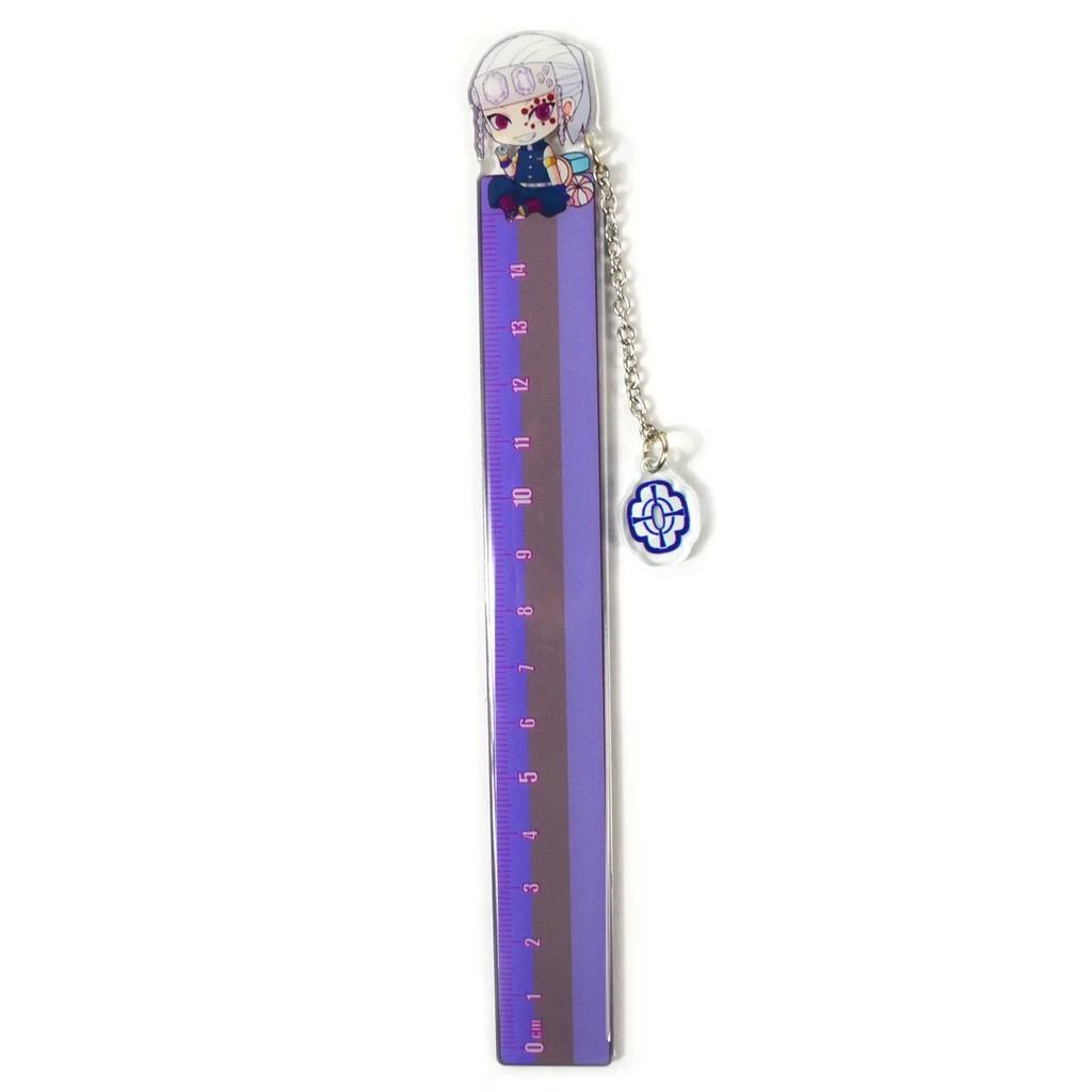 Anime Ruler Kamado Tanjirou Nezuko Kawaii Figure Straight Ruler Drawing Rulers School Stationery Kids Gift