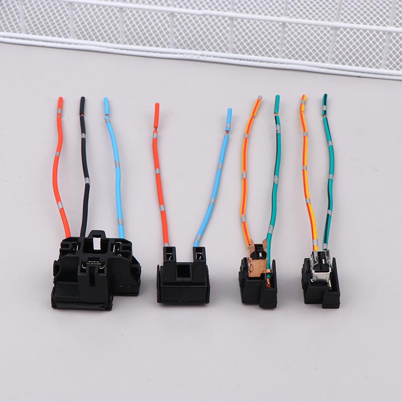 2Pcs Headlight Lamp Bulb Socket Wiring Harness Connector Plug Adapter Line For H1 H7 H4 Bulb Car Headlight Connection Plugs