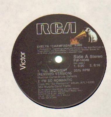 12inch Record EVELYN KING - Till Midnight / I'm So Romantic PW14049 RCA 1984 US Dance & Electronica Used